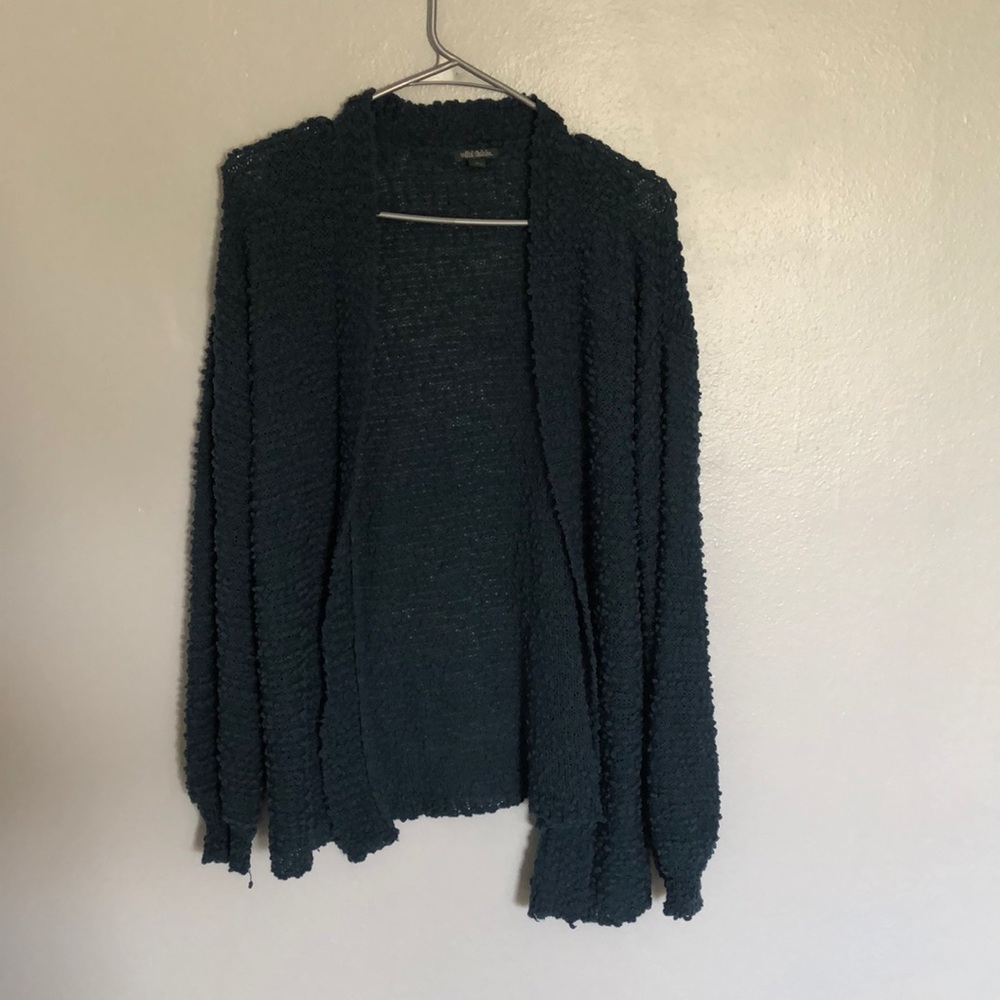 Knit comfy sweater jacket